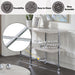 Brecon - Sofa Table - White Oak & Chrome ACME
