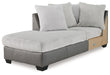 Clairette Court - Laf Corner Chaise - Alloy Benchcraft®