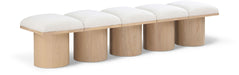 Pavilion - 5 Piece Modular Bench With Natural Base Meridian Furniture