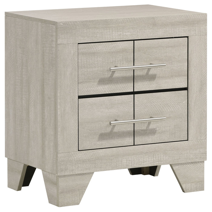 Strout - 2 Drawer Nightstand - Cream Furniture Max