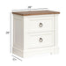 Kingston - Drawer Nightstand - Whisper White And Cerused Nutmeg Magnussen Furniture
