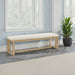 Backless Upholstered Dining Bench Emerald Home