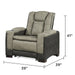 Bruno - Power Recliner Chair With LED Lighting Matrix Furniture Group