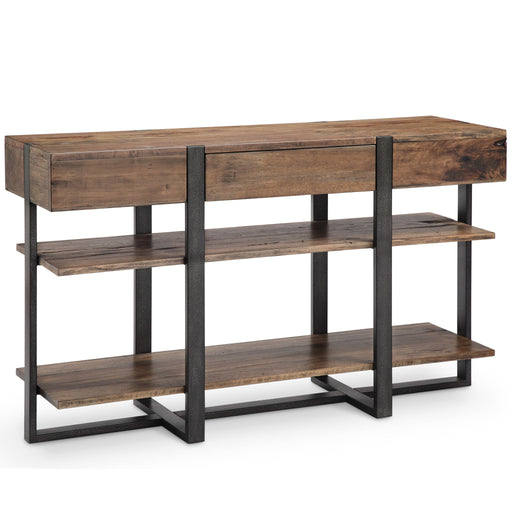 Prescott - Modern Reclaimed Wood Rectangular Sofa Table - Rustic Honey Magnussen Furniture