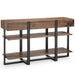 Prescott - Modern Reclaimed Wood Rectangular Sofa Table - Rustic Honey Magnussen Furniture