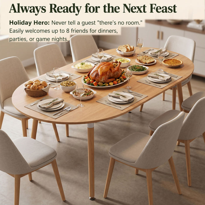 3 In 1 Extendable Dining Table - Wood Home Essentials