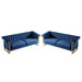 2 Piece Sofa Set With Tufted Back And Deep Seating Home Essentials