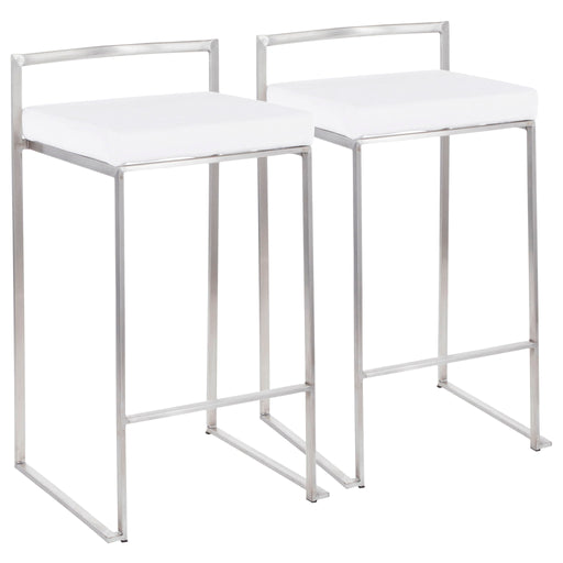 Fuji - Contemporary Elegant Stackable Counter Stool Set Lumi Source