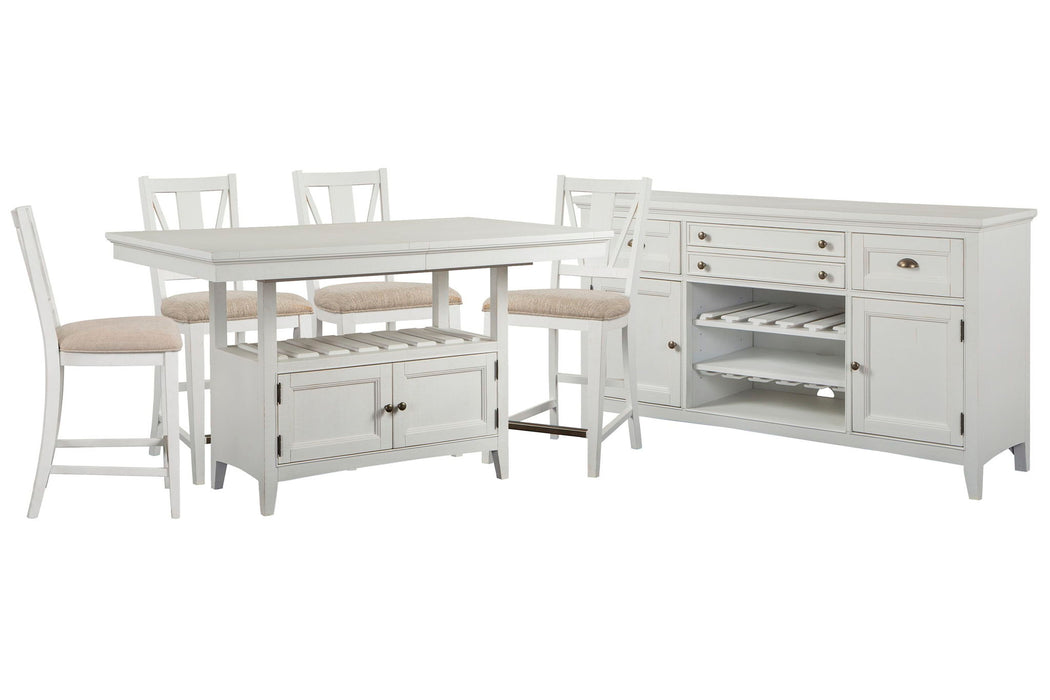 Heron Cove - Extendable Counter Height Dining Table Set Magnussen Furniture