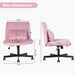 Criss Cross Office Chair With Adjustable Height, Ergonomic Design Home Essentials