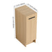 Slim Freestanding Bathroom Storage Cabinet - Light Oak Home Essentials
