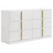 Lauryn - 6 Drawer Dresser Cabinet - Gloss White Furniture Max