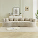 Curved Sectional Sofa With 6 Pillows Home Essentials