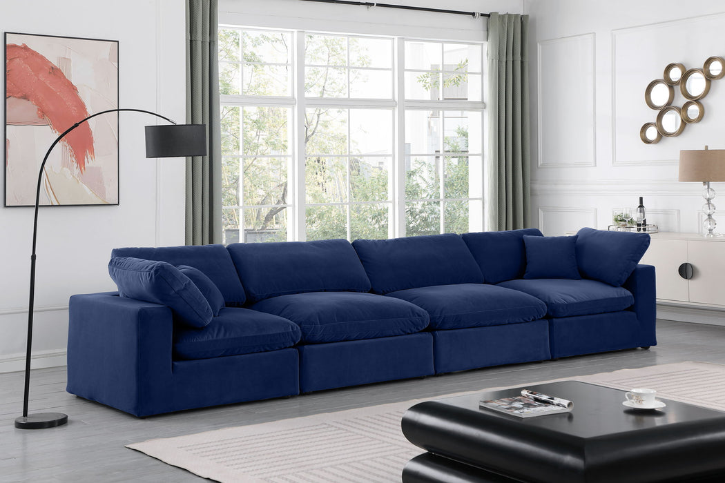 Comfy - Velvet Modular Sofa 4 Seats Meridian Furniture
