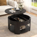 Round Lift Top Coffee Table With Hidden Storage Hearth and Haven