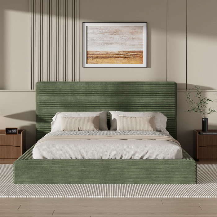 Airframe - Upholstered Bed Frame, Cloud Soft Headboard Home Essentials