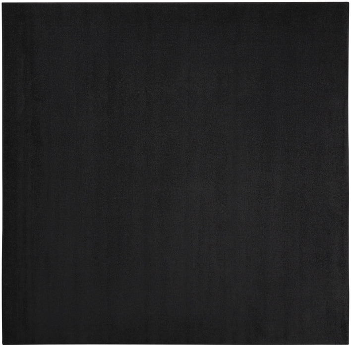 9' X 9' Square Non Skid Indoor / Outdoor Area Rug - Black