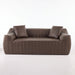 Oversized 2 Seater Loveseat With 2 Decor Throw Pillows, Deep Seat Sofa For Living Rooms Hearth and Haven