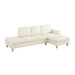 L - Shaped Sectional Sofa With Chaise & Ottoman Home Essentials