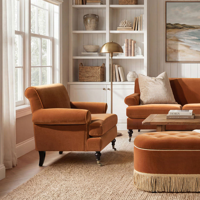 Alana Lawson - Accent Arm Chair Casters Jennifer Taylor Home