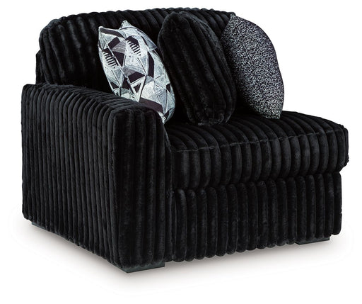 Midnight-Madness - LAF Corner Chair - Onyx Signature Design by Ashley®
