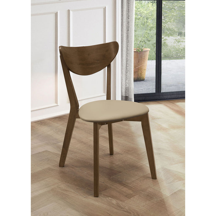 Mid-Century Modern Upholstered Dining Chair (Set of 2) Furniture Max