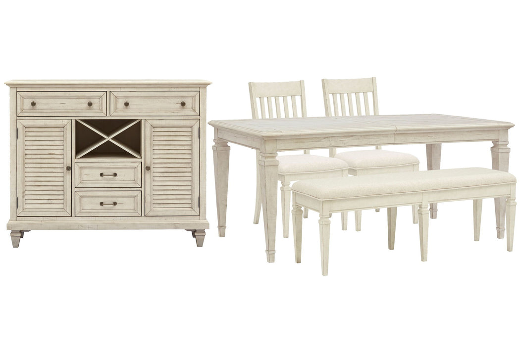 Newport - 5 Piece Extendable Rectangular Dining Table Set Magnussen Furniture