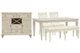 Newport - 5 Piece Extendable Rectangular Dining Table Set Magnussen Furniture