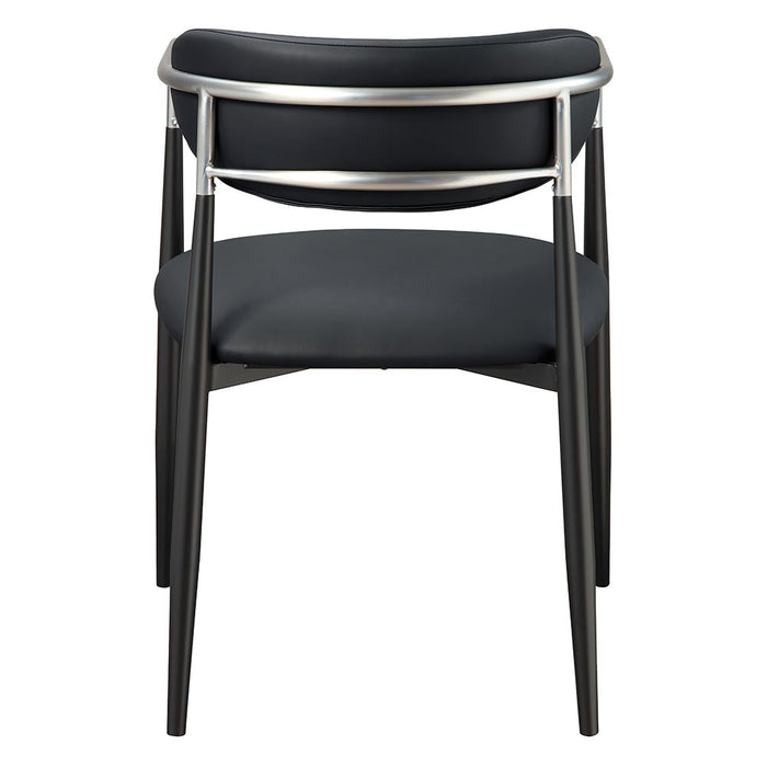 Jaramillo - Arm Chair (Set of 2) - Black Leatherette ACME