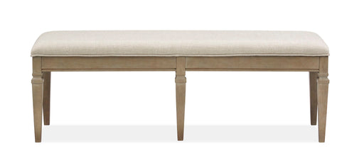 Lancaster - Bench With Upholstered Seat - Dovetail Gray Magnussen Furniture