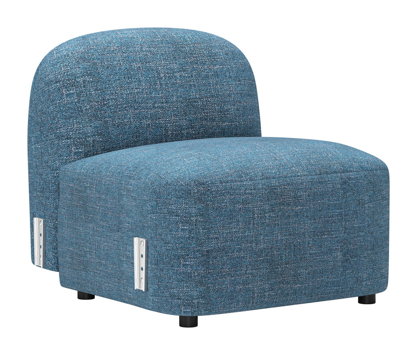 Cleo - Middle Chair - Blue Zuo Modern