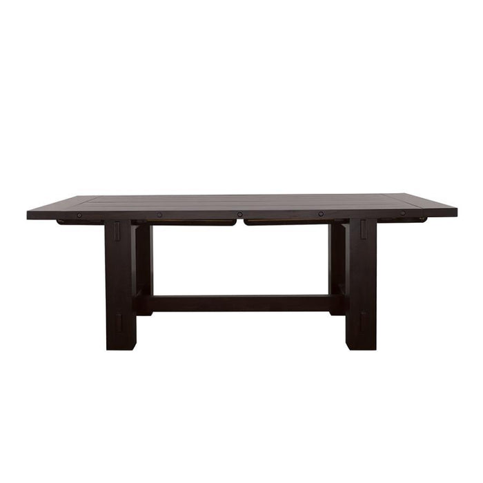 Calandra - Rectangle Dining Table With Extension Leaf - Vintage Java