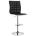 Waffle - Adjustable Bar Stool (Set of 2) - Black Furniture Max