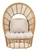 La Jolla - Accent Chair - White / Light Brown Zuo Modern