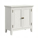 2 Door Buffet Cabinet With Adjustable Shelves - Matte White / Grayish Home Essentials