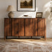 Colored Fluted Sideboard With 3 Doors And 1 Drawer Noble House