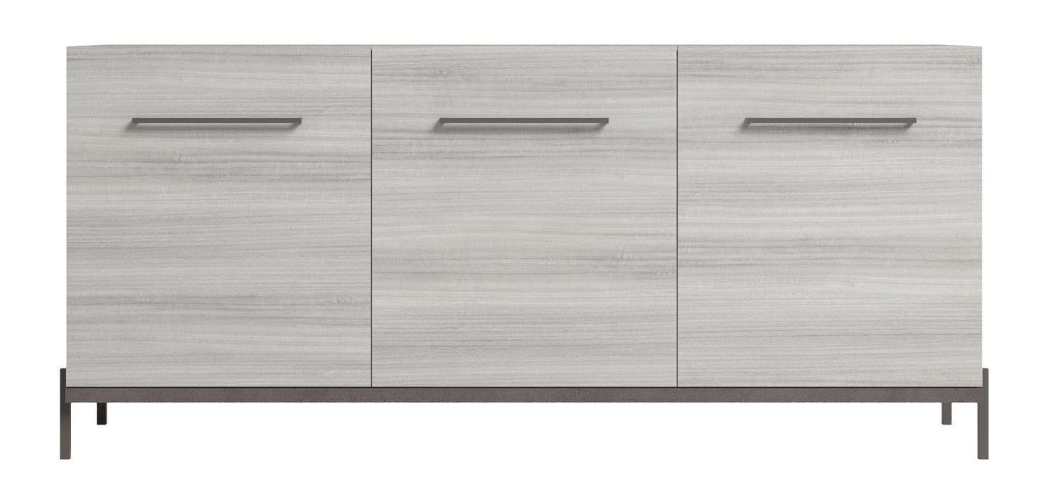 Mia - 3 Door Buffet - White / Gray / Silver Status Italy