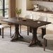 Dining Table With Trestle Base Hearth and Haven