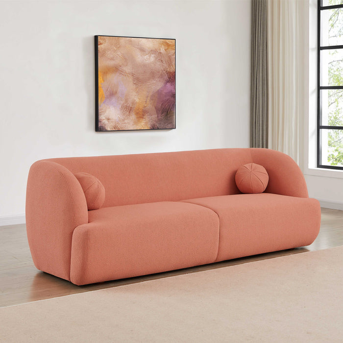 Anna French Boucle Sofa - Pink