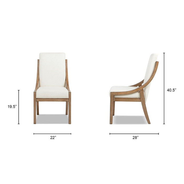 Lennox - High Back Upholstered Dining Chair (Set of 2) - Light Beige Jennifer Taylor Home