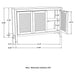 Ashton - 3 Door Accent Cabinet - Natural Furniture Max