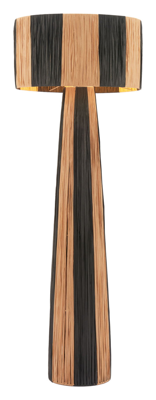 Gala - Floor Lamp - Black / Natural Zuo Modern