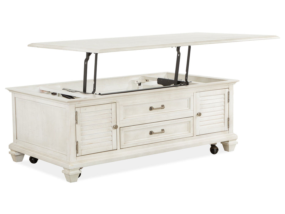 Newport - Lift Top Storage Cocktail Table (With Casters) - Alabaster Magnussen Furniture