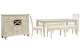 Newport - 6 Piece Extendable Rectangular Dining Table Set Magnussen Furniture