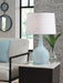 Rylanton - Glass Table Lamp - Aqua Signature Design by Ashley®