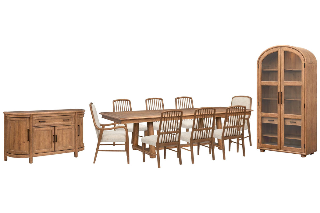 Woodward - Trestle Extendable Dining Table Set Magnussen Furniture