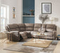 Olwen - Power Motion Sectional Sofa - Mocha Nubuck ACME