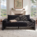 Upholstered 3 Seater Sofa With Wide Armrests Noble House