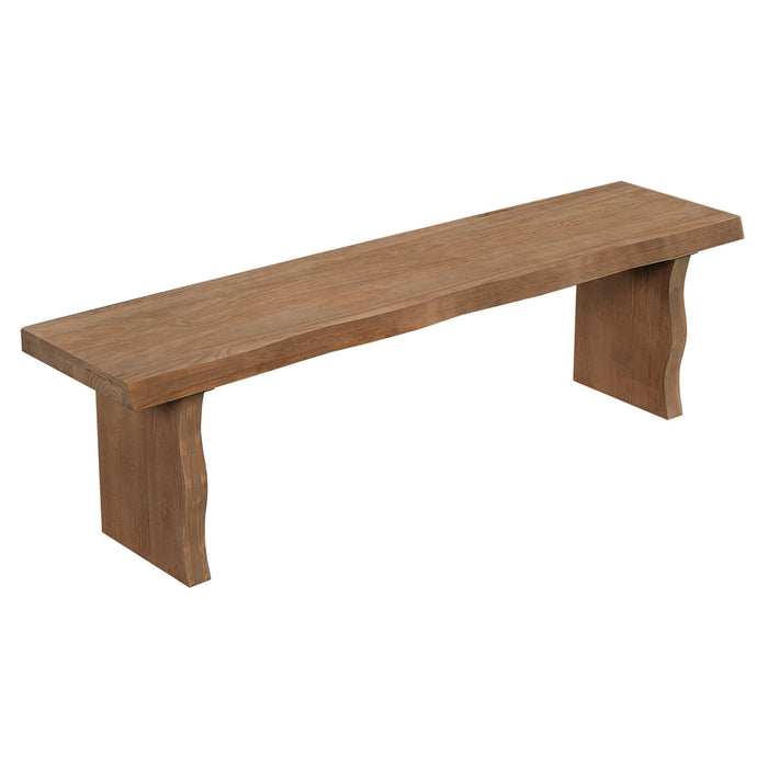 Indoor Dining Bench, Fits 3 People - Pine Noble House
