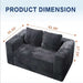 Cloud Loveseat Sofa Couch, 2 Seater Boneless Couch Home Essentials